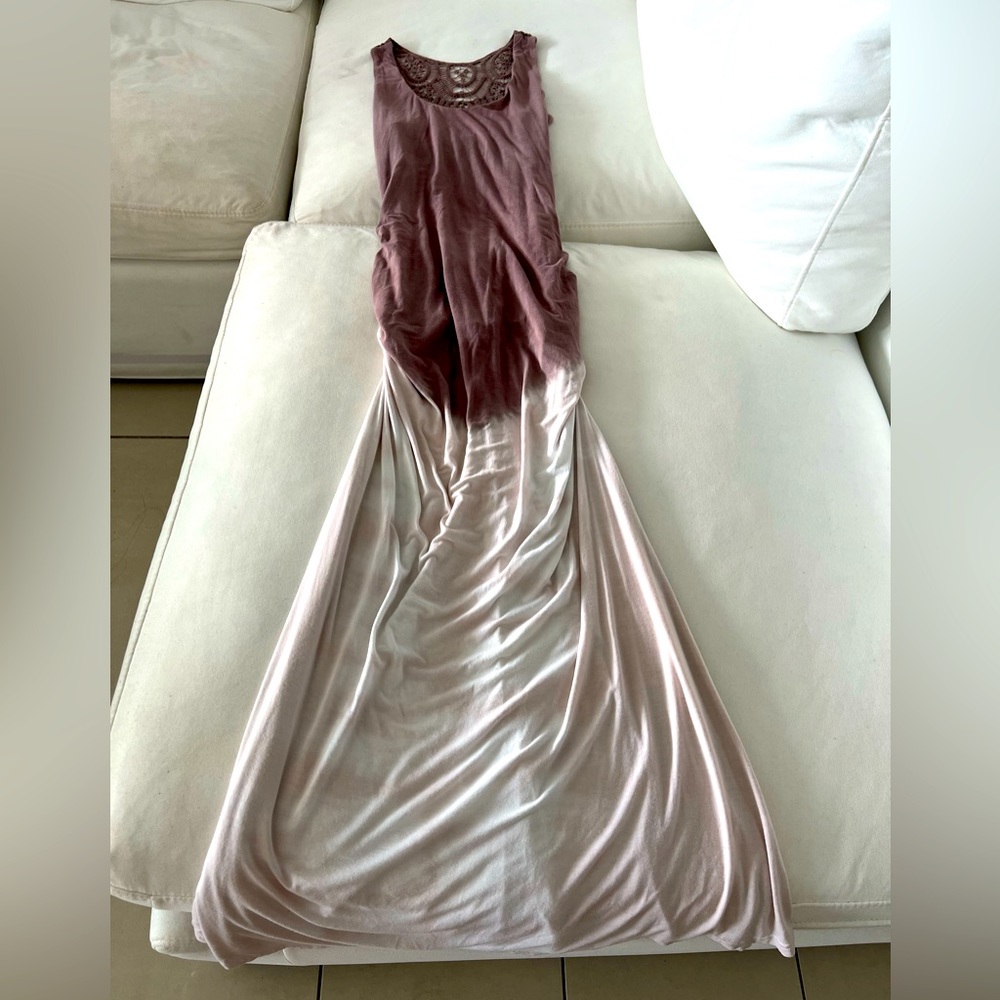 Beautiful Maxi Dress with crochet back embellishment